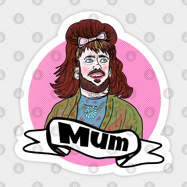 Aunty Donna Everything’s A Drum Mum Sticker by VultureVomitInc